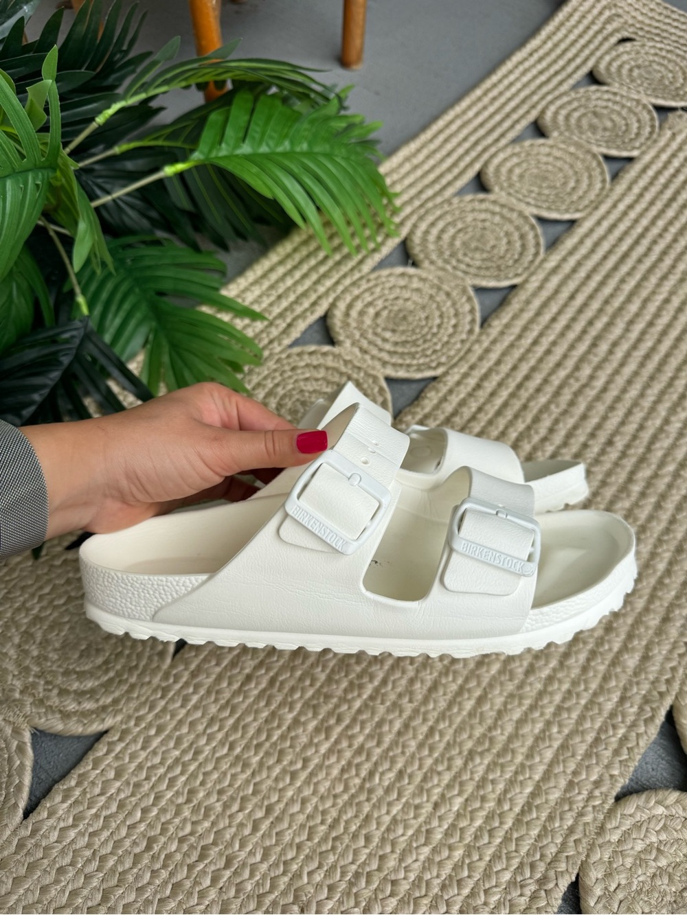 Birkenstock Arizona EVA White Waterproof Sandals Size 39 (US 8-8.5)